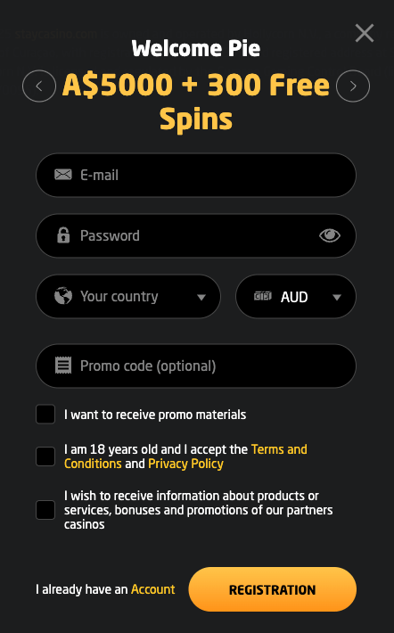 Stay Casino Registration